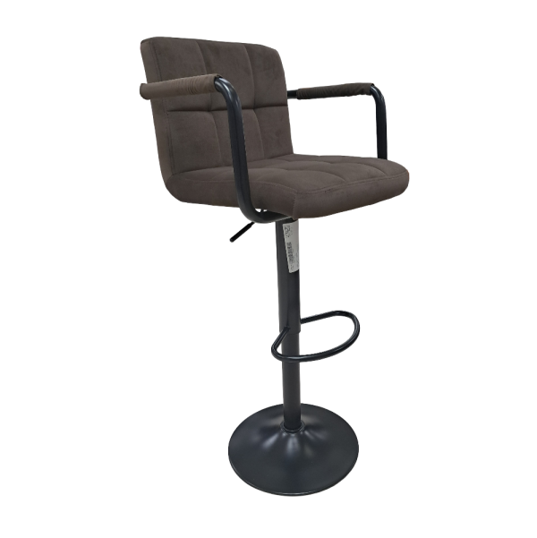 Brown Velvet Barstool 23006 - Image 2