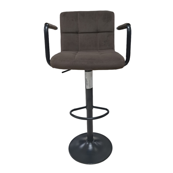 Brown Velvet Barstool 23006 - Image 3