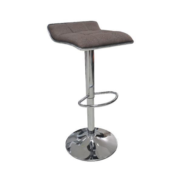 Brown Fabric Barstool 25001