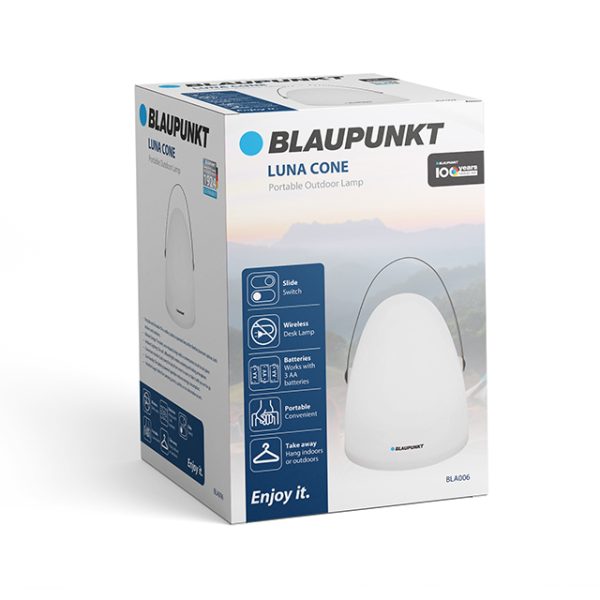 Blaupunkt Luna Cone Portable Outdoor Lamp