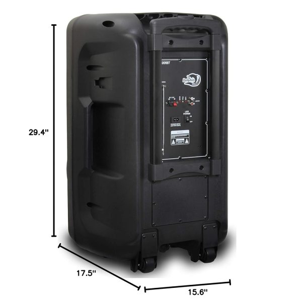 Dolphin Dual 15" Portable Party Speaker - Image 2