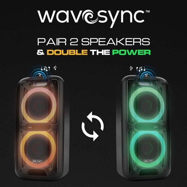 Dolphin Dual 10" Rechargeable Bluetooth Party Speaker - Image 3