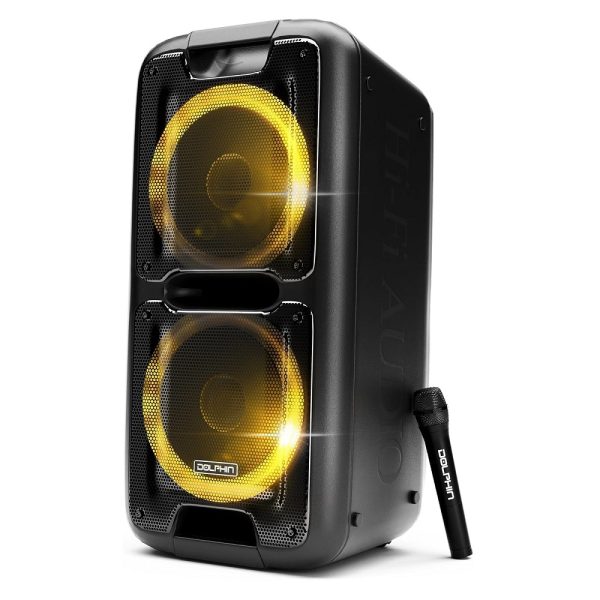 Dolphin Dual 10" Rechargeable Bluetooth Party Speaker