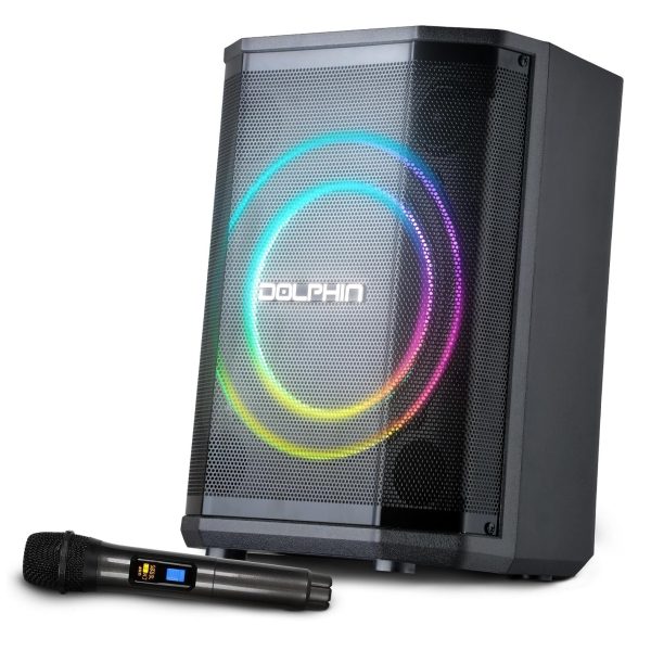 Dolphin 8" Bluetooth Rechargeable Party Speaker