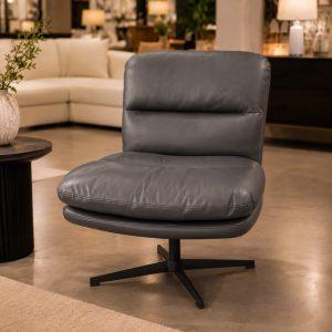 Black PU Accent Chair