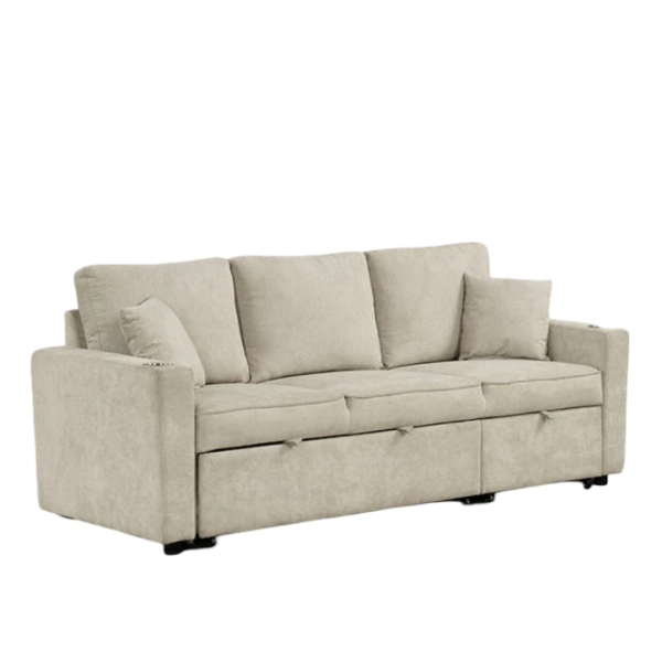 Kendal Sleep Sofa Sectional Beige - Image 2