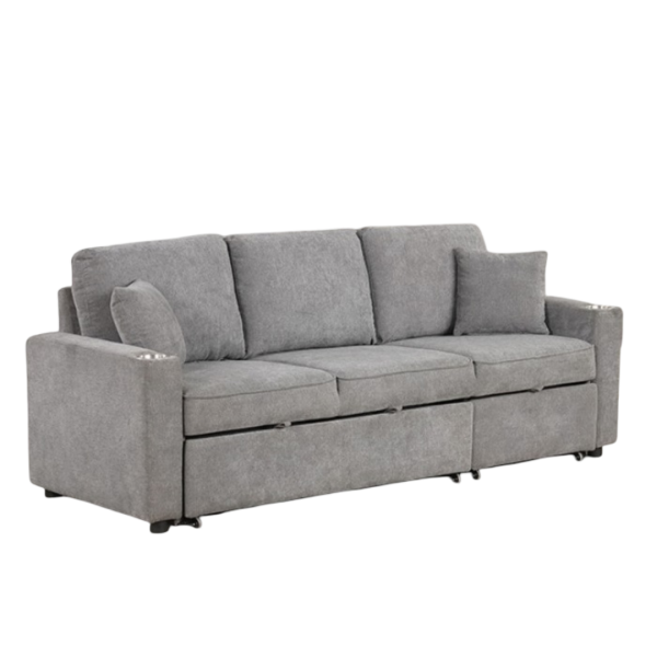Kendal Sleep Sofa Sectional Grey - Image 5