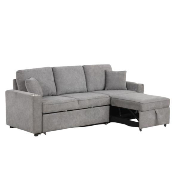Kendal Sleep Sofa Sectional Grey