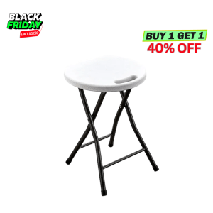 White Folding Stool