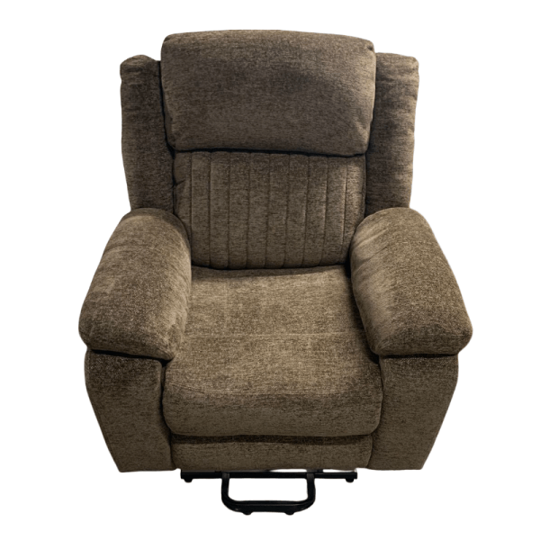 Brown Power Lift Recliner w/8 vibration massage - Image 2
