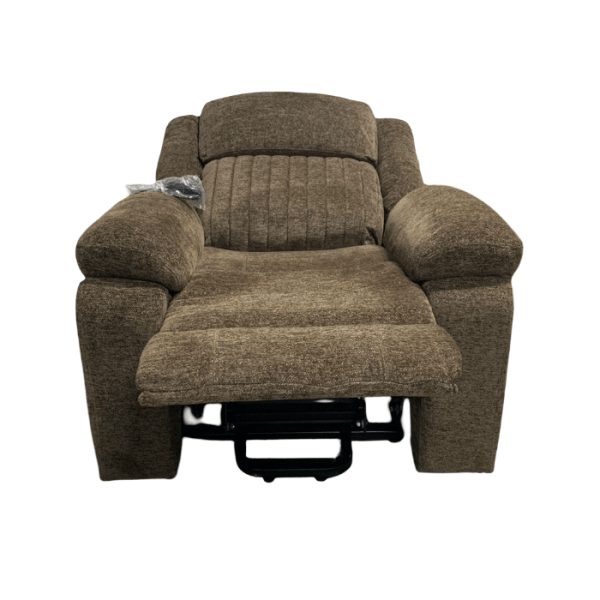 Brown Power Lift Recliner w/8 vibration massage - Image 3