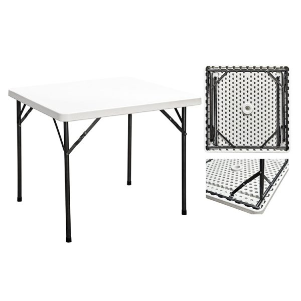 White Square Folding Table - Image 2
