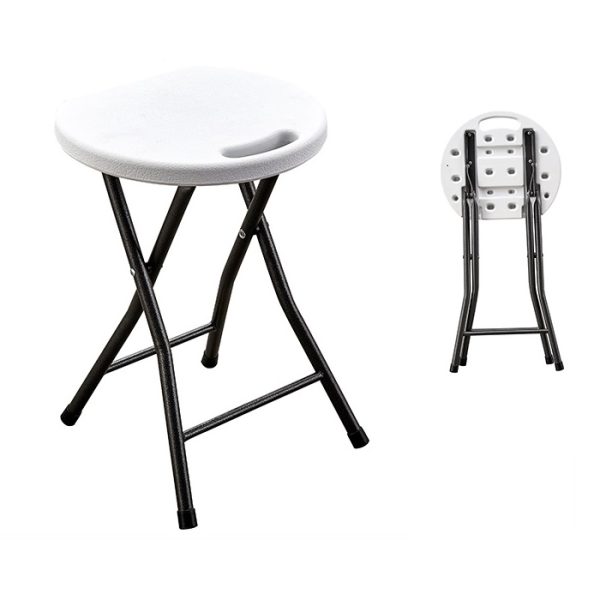 White Folding Stool - Image 2