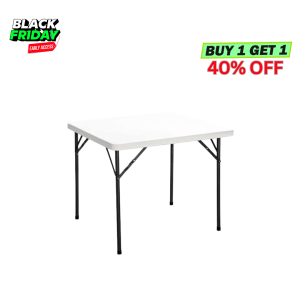 White Square Folding Table