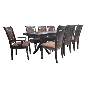9 pc Dining Set w/2 Arm Chairs (RH7281)