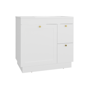 3 Door 36" Bathroom Vanity w/Sink