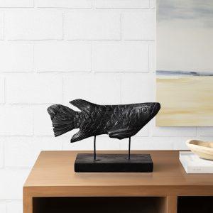 Fish Sculpture Black