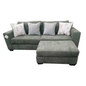 Westport Sofa + Large Ottoman Spot Verde
