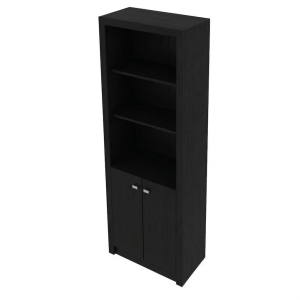 ONLINE ONLY- Office Cabinet w/2 Shelves 2 Doors Black