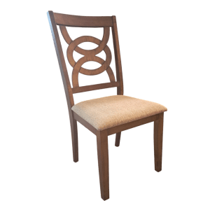 Dining Chair Pair Lt Walnut (23001)