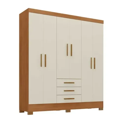 6-Door 3 Drawer Wardrobe - Image 2