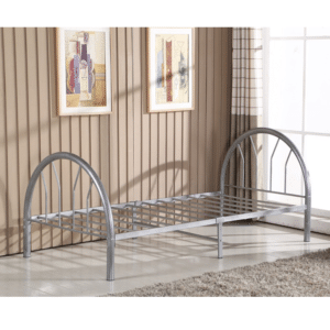 Metal Twin Bed Grey